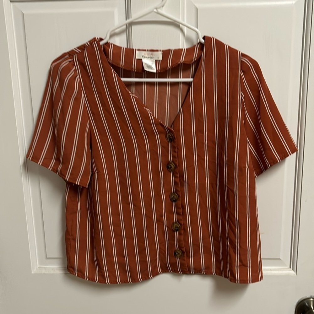 Stripped button up shirt
